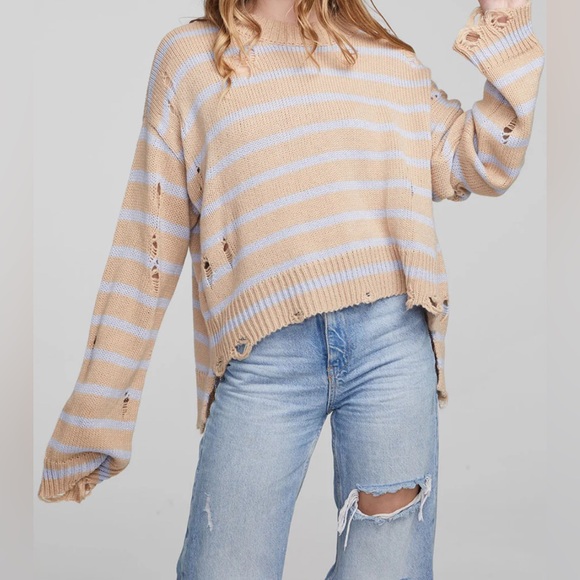 Chaser Brand Jax Fairfax Stripe Pullover - Picture 2 of 5